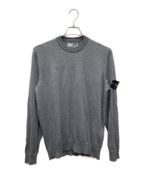 STONE ISLAND（ストーンアイランド）STONE ISLAND (ストーンアイランド) LIGHT RWS PURE WOOLニット グレー サイズ:Ｍの古着・服飾アイテム
