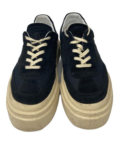 MM6 Maison Margiela（エムエムシックスメゾンマルジェラ）MM6 Maison Margiela (エムエムシックスメゾンマルジェラ) CHUNKY GAMBETTA SNEAKER ブラック サイズ:42 1/2の古着・服飾アイテム