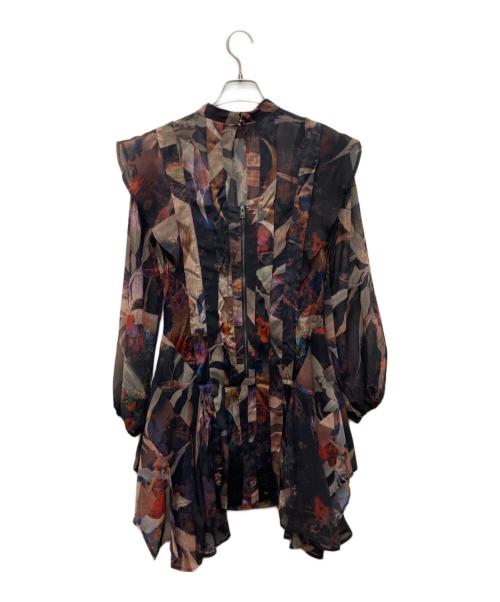 ALL SAINTS（オールセインツ）ALL SAINTS (オールセインツ) FLEUR LS TIPPI DRESS/WD159Z ブラウン サイズ:SIZE 8の古着・服飾アイテム