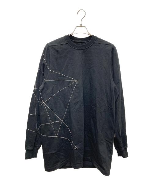 RICK OWENS（リックオウエンス）RICK OWENS (リックオウエンス) EMBROIDERED CREWNECK/RR19S2210-BAEM4 ブラック サイズ:Ｓの古着・服飾アイテム