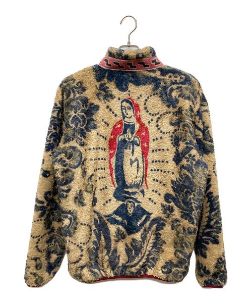 KAPITAL（キャピタル）KAPITAL (キャピタル) Damask Pattern Fleece Zip Jacket/EK-1530LCA ベージュ サイズ:3の古着・服飾アイテム