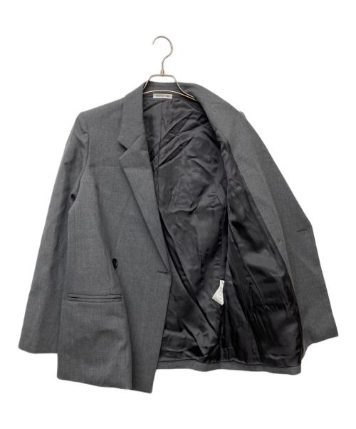 EVERYDAY I LIKE.（エヴリデイ アイ ライク）EVERYDAY I LIKE. (エヴリデイ アイ ライク) Wクロス Essential ジャケット グレー サイズ:36の古着・服飾アイテム