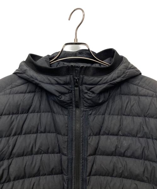 STONE ISLAND（ストーンアイランド）STONE ISLAND (ストーンアイランド) 21AW Garment Dyed Down Jacket ジップアップ フーディ ダウン ジャケット/	751542725 ブラック サイズ:XLの古着・服飾アイテム