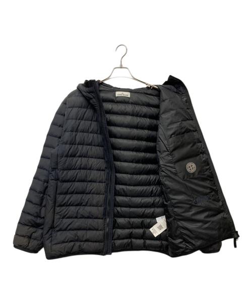 STONE ISLAND（ストーンアイランド）STONE ISLAND (ストーンアイランド) 21AW Garment Dyed Down Jacket ジップアップ フーディ ダウン ジャケット/	751542725 ブラック サイズ:XLの古着・服飾アイテム