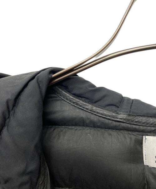 STONE ISLAND（ストーンアイランド）STONE ISLAND (ストーンアイランド) 21AW Garment Dyed Down Jacket ジップアップ フーディ ダウン ジャケット/	751542725 ブラック サイズ:XLの古着・服飾アイテム