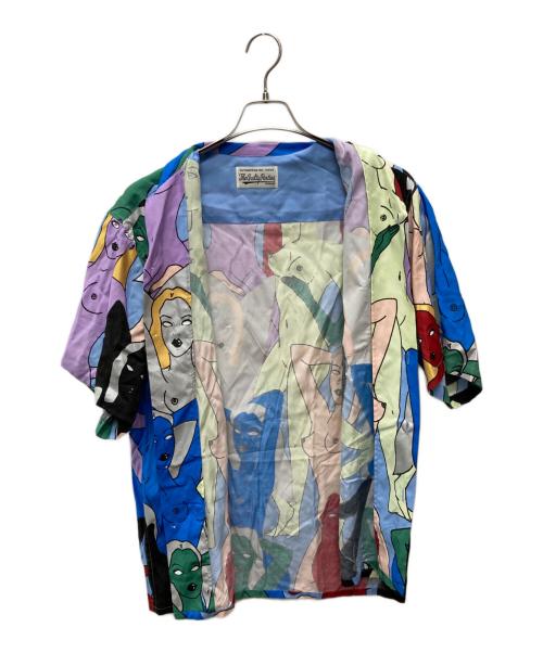 WACKO MARIA（ワコマリア）WACKO MARIA (ワコマリア) HAWAIIAN SHIRT S/S (TYPE 2) ブルー サイズ:Ｌの古着・服飾アイテム
