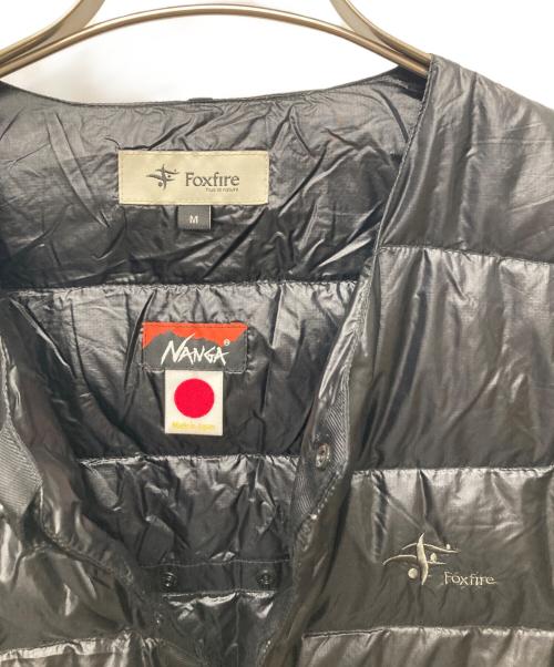 FOX FIRE（フォックスファイヤー）FOX FIRE (フォックスファイヤー) NANGA (ナンガ) Angler’s 2WAY Down Cardigan ブラック サイズ:Ｍの古着・服飾アイテム