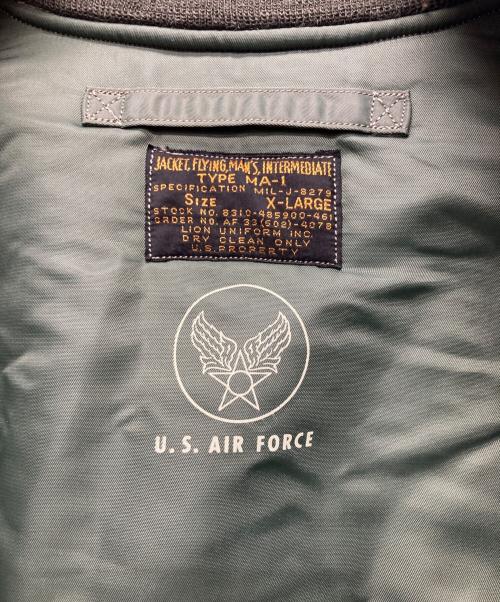 BUZZ RICKSON'S（バズリクソンズ）BUZZ RICKSON'S (バズリクソンズ) TYPE MA-1 “LION UNIFORM INC.” オリーブ サイズ:XLの古着・服飾アイテム