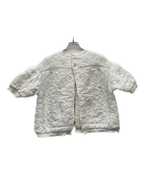 TAO COMME des GARCONS（タオ コムデギャルソン）TAO COMME des GARCONS (タオ コムデギャルソン) 立体刺繍バックオープンS/Sスウェット/TI-N008 ホワイト サイズ:Ｍの古着・服飾アイテム