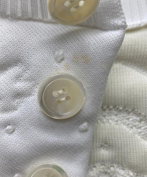 TAO COMME des GARCONS（タオ コムデギャルソン）TAO COMME des GARCONS (タオ コムデギャルソン) 立体刺繍バックオープンS/Sスウェット/TI-N008 ホワイト サイズ:Ｍの古着・服飾アイテム