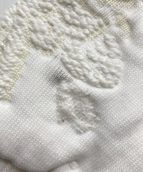 TAO COMME des GARCONS（タオ コムデギャルソン）TAO COMME des GARCONS (タオ コムデギャルソン) 立体刺繍バックオープンS/Sスウェット/TI-N008 ホワイト サイズ:Ｍの古着・服飾アイテム