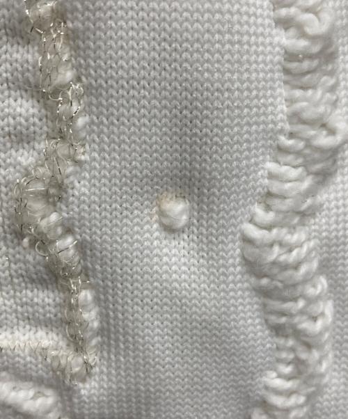 TAO COMME des GARCONS（タオ コムデギャルソン）TAO COMME des GARCONS (タオ コムデギャルソン) 立体刺繍バックオープンS/Sスウェット/TI-N008 ホワイト サイズ:Ｍの古着・服飾アイテム