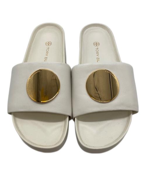 TORY BURCH（トリーバーチ）TORY BURCH (トリーバーチ) PATOS SLIDE ホワイト サイズ:8 1/2の古着・服飾アイテム