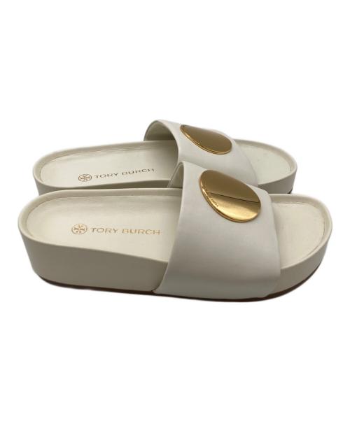 TORY BURCH（トリーバーチ）TORY BURCH (トリーバーチ) PATOS SLIDE ホワイト サイズ:8 1/2の古着・服飾アイテム