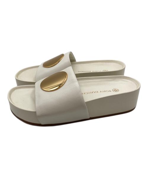 TORY BURCH（トリーバーチ）TORY BURCH (トリーバーチ) PATOS SLIDE ホワイト サイズ:8 1/2の古着・服飾アイテム