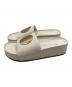中古・古着 TORY BURCH (トリーバーチ) PATOS SLIDE ホワイト サイズ:8 1/2：15000円