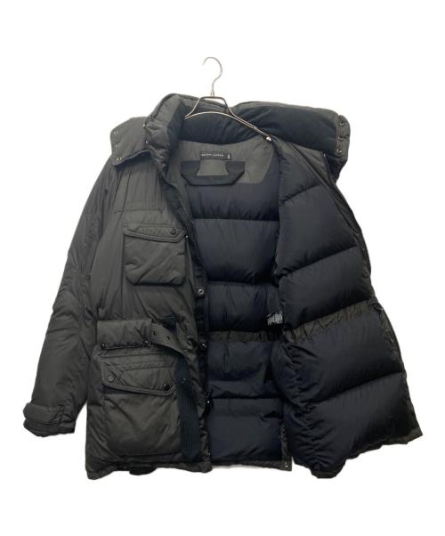 RALPH LAUREN BlackLabel（ラルフローレンブラックレーベル）RALPH LAUREN BlackLabel (ラルフローレンブラックレーベル) ベルテッドダウンコート ブラック サイズ:Lの古着・服飾アイテム