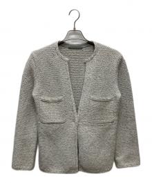 theory luxe（セオリーリュクス）の古着「23AW ツイード ジャケット/03-3103771」｜グレー