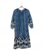 Whim Gazetteウィムガゼット）の古着「エンブロイダリーワンピース/WGZ1042109A0006」｜ブルー