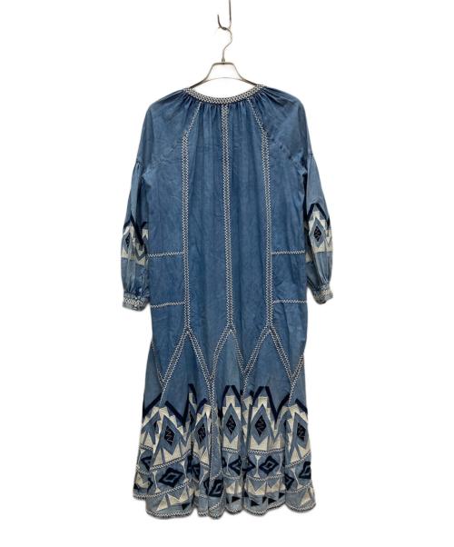Whim Gazette（ウィムガゼット）Whim Gazette (ウィムガゼット) エンブロイダリーワンピース/WGZ1042109A0006 ブルー サイズ:FREEの古着・服飾アイテム