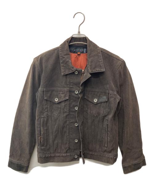 HYOD（ヒョウドウ）HYOD (ヒョウドウ) レザージップジャケット ブラウン サイズ:Mの古着・服飾アイテム