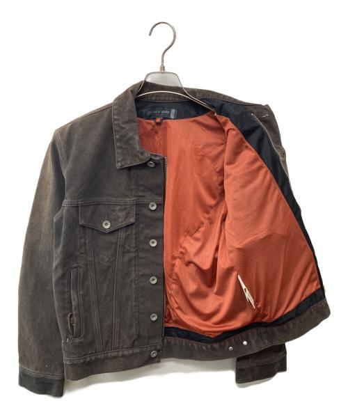 HYOD（ヒョウドウ）HYOD (ヒョウドウ) レザージップジャケット ブラウン サイズ:Mの古着・服飾アイテム