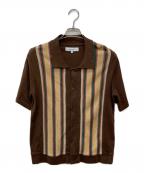 SASQUATCHfabrix.サスクワッチファブリックス）の古着「Ｈ/Ｓニットシャツ/23SS-KNN-003」｜ブラウン