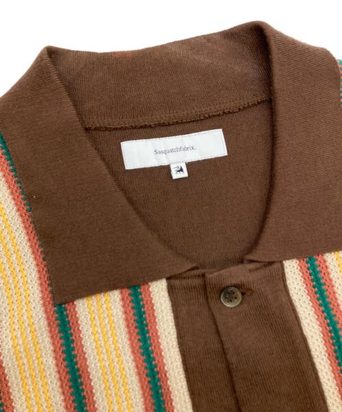 SASQUATCHfabrix.（サスクワッチファブリックス）SASQUATCHfabrix. (サスクワッチファブリックス) Ｈ/Ｓニットシャツ/23SS-KNN-003 ブラウン サイズ:Ｍの古着・服飾アイテム