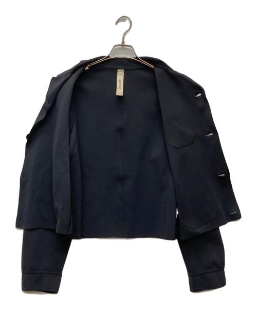 SHINYA KOZUKA（シンヤコズカ）SHINYA KOZUKA (シンヤコズカ) KNITTED TRAVAILLEUR ネイビー サイズ:Mの古着・服飾アイテム