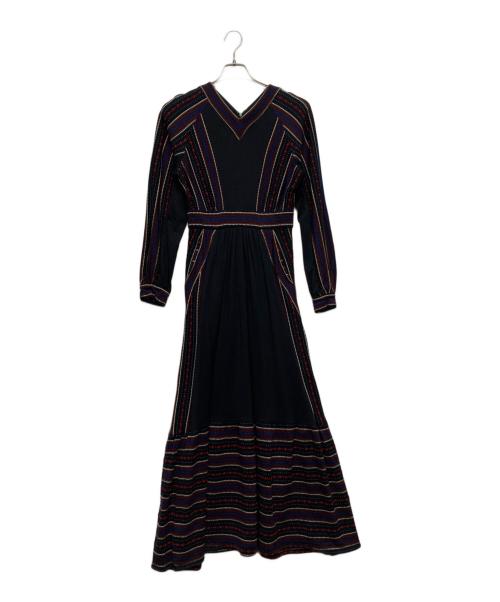 LOKITHO（ロキト）LOKITHO (ロキト) Jacquard knit dress/LKC353-OP3 ブラック サイズ:1の古着・服飾アイテム