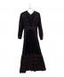 LOKITHO（ロキト）の古着「Jacquard knit dress/LKC353-OP3」｜ブラック