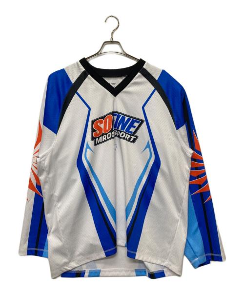 MARTINE ROSE（マーティン・ローズ）Martine rose (マーティン・ローズ) 24AWMotorcross Jersey ホワイト サイズ:sの古着・服飾アイテム