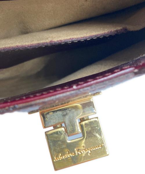 Salvatore Ferragamo（サルヴァトーレ フェラガモ）Salvatore Ferragamo (サルヴァトーレ フェラガモ) ワンショルダーバッグ/AU-21-1815 パープルの古着・服飾アイテム