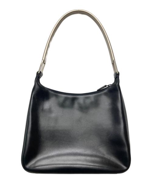 PRADA（プラダ）PRADA (プラダ) レザーワンショルダーバッグ ブラックの古着・服飾アイテム