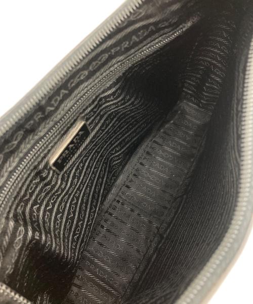 PRADA（プラダ）PRADA (プラダ) レザーワンショルダーバッグ ブラックの古着・服飾アイテム