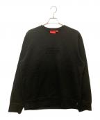 SUPREMEシュプリーム）の古着「Cutout Logo Crewneck Black」｜ブラック