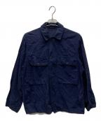 COMOLIコモリ）の古着「シャツ/K01-01008」｜ネイビー