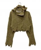 PRANK PROJECTプランクプロジェクト）の古着「ダブルジップダメージフーディ/31242365405」｜ベージュ