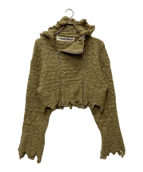 PRANK PROJECT（プランクプロジェクト）PRANK PROJECT (プランクプロジェクト) ダブルジップダメージフーディ/31242365405 ベージュ サイズ:FREEの古着・服飾アイテム