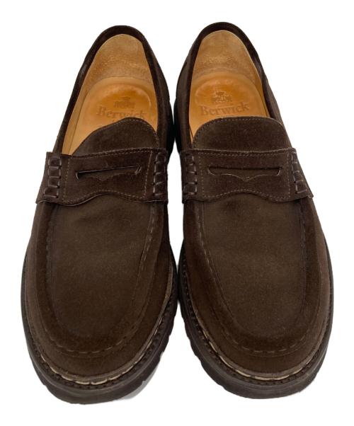 berwick（バーウィック）berwick (バーウィック) コインローファー/5293 ブラウン サイズ:71/2の古着・服飾アイテム