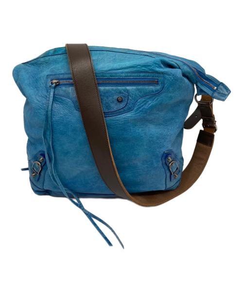 BALENCIAGA（バレンシアガ）BALENCIAGA (バレンシアガ) The Day ザ デイショルダーバッグ ブルーの古着・服飾アイテム