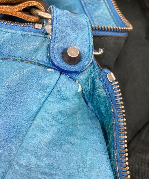 BALENCIAGA（バレンシアガ）BALENCIAGA (バレンシアガ) The Day ザ デイショルダーバッグ ブルーの古着・服飾アイテム