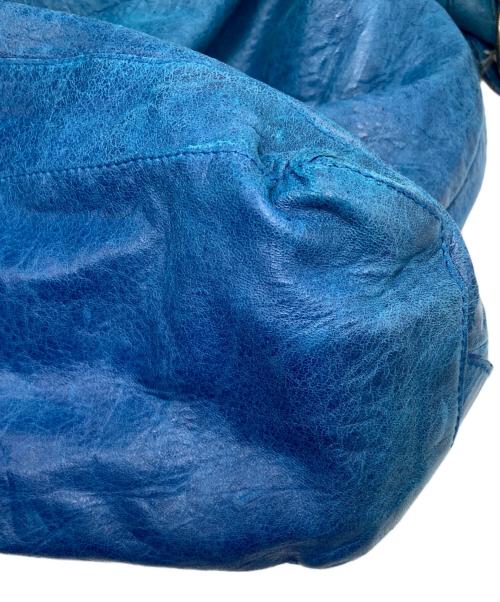 BALENCIAGA（バレンシアガ）BALENCIAGA (バレンシアガ) The Day ザ デイショルダーバッグ ブルーの古着・服飾アイテム