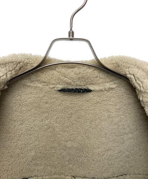 BOSS HUGO BOSS（ボス ヒューゴボス）BOSS HUGO BOSS (ボス ヒューゴボス) レザーボアジャケット ブラック サイズ:42の古着・服飾アイテム