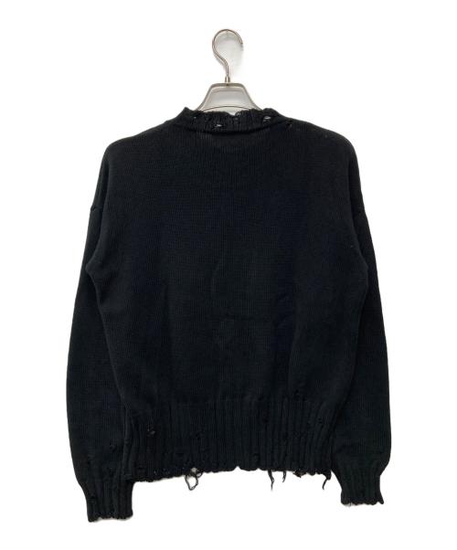 MARNI（マルニ）MARNI (マルニ) ブラック ツイスト クルーネック セーター ブラック サイズ:44の古着・服飾アイテム