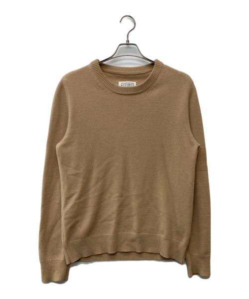 Maison Margiela（メゾンマルジェラ）Maison Margiela (メゾンマルジェラ) 19AW カシミヤ ウール クルーネック ニット ベージュ サイズ:Mの古着・服飾アイテム