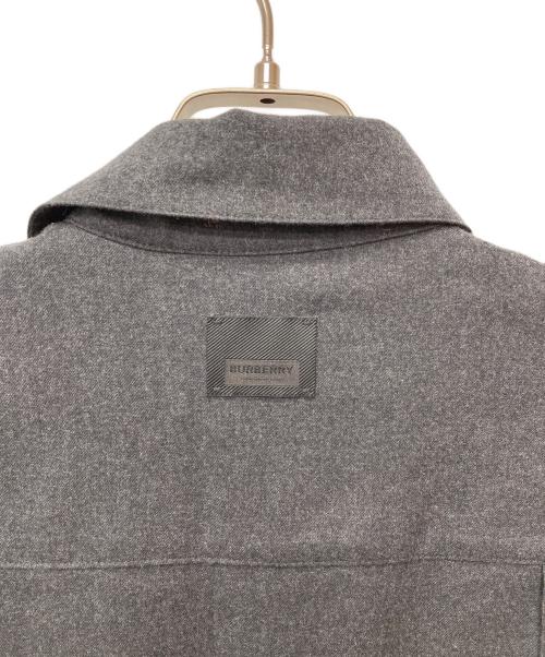 BURBERRY（バーバリー）BURBERRY (バーバリー) ウールニットシャツワンピース グレー サイズ:IT36の古着・服飾アイテム