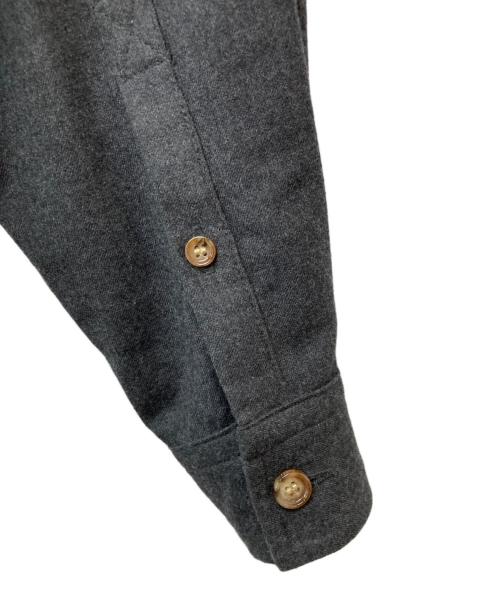 BURBERRY（バーバリー）BURBERRY (バーバリー) ウールニットシャツワンピース グレー サイズ:IT36の古着・服飾アイテム