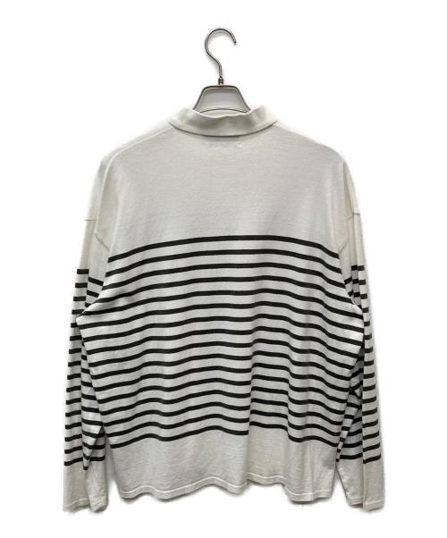 Graphpaper（グラフペーパー）Graphpaper (グラフペーパー) Panel Border L/S Polo グレー サイズ:FREEの古着・服飾アイテム