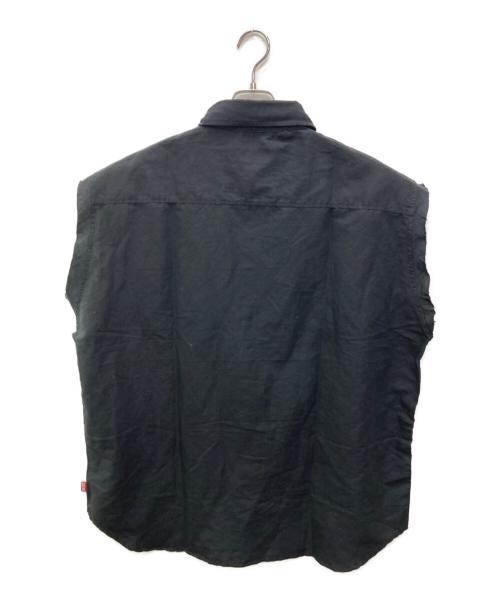 DIESEL（ディーゼル）DIESEL (ディーゼル) スリーブレスシャツ ブラック サイズ:48の古着・服飾アイテム